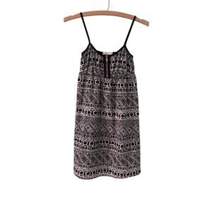 Milky Way Women XS Black White Mini Dress 11” PTP 30” Length